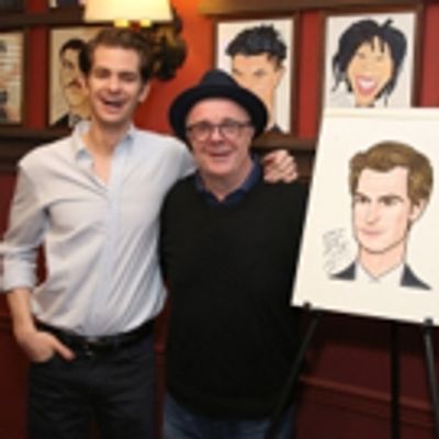 Photo Coverage: ANGELS IN AMERICA Star Andrew Garfield Celebrates His Sardi&#039;s Portrait!