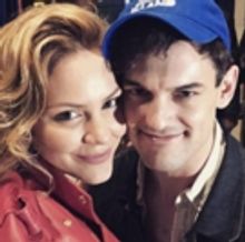 Former SMASH Castmate Wesley Taylor Visits Katharine McPhee at WAITRESS on Broadway