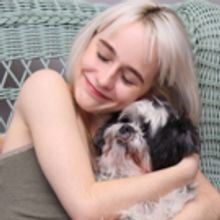 Tails of Broadway: Sophia Anne Caruso Cuddles Up with Pucci!