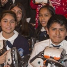 Photo Flash:  Child Stars Gather With 100 Students Of Dolores Mission For Holiday Tou