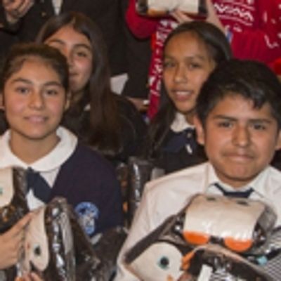 Photo Flash:  Child Stars Gather With 100 Students Of Dolores Mission For Holiday Tour Of The Hollywood Museum
