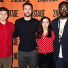 Photo Coverage: Chris Evans, Michael Cera and the Company of LOBBY HERO Meet the Pres