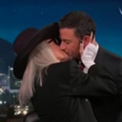 VIDEO: Diane Keaton Kisses Jimmy Kimmel