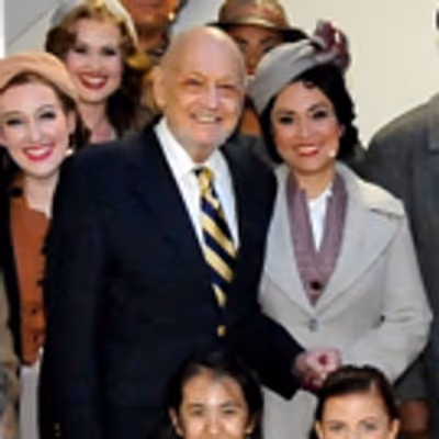 Photo Flash: ANNIE Composers Charles Strouse and Michael Charnin Pay A Visit Backstage at the Hollywood Bowl