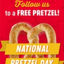 Follow Pretzelmaker' For a Free Pretzel on National Pretzel Day - April 26