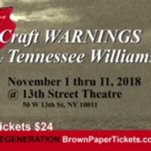 Tennessee Williams' SMALL CRAFT WARNING to Be Revived