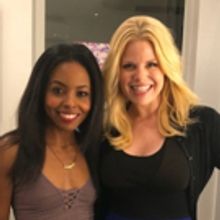 Photo Flash: Megan Hilty Visits Adrienne Warren Backstage at TINA