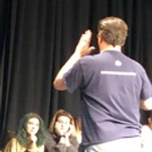 Reed Meschefske of TOO MUCH LIGHT MAKES THE BABY GO BLIND at Santa Fe High School The