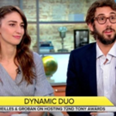 VIDEO: Sara Bareilles and Josh Groban Chat Tony Awards Preparation on CBS THIS MORNING