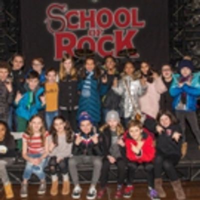 Photo Flash: THE FERRYMAN Kids Visit SCHOOL OF ROCK