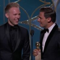 VIDEO: Benj Pasek & Justin Paul Accept GOLDEN GLOBE for Best Original Song Video