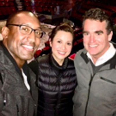 Photo Flash: Tina Fey, Brian d&#039;Arcy James, and More Visit ONCE ON THIS ISLAND