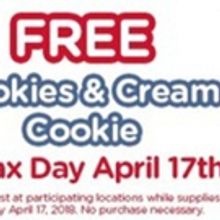 Great American Cookies' to Treat Customers to One Free Cookies & Cream Cookie on Tax 