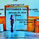 Composer Peri Mauer's New Work For Cello To Be Premiered