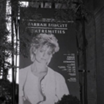 Photo Throwback: Farrah Fawcett Rehearses For EXTREMITIES in 1983