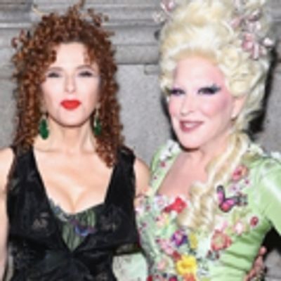 Photo Flash: Good Golly, Two DOLLYs! Bette Midler and Bernadette Peters Have Some Hulaween Fun!