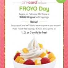 Pinkberry Celebrates National Frozen Yogurt Day with BOGO Deal and Chance to Win Thre