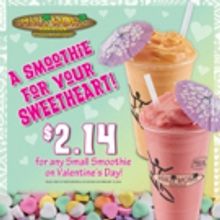 Maui Wowi Discounts Smoothies For Straw-Sharing Couples And Solo Sippers This Valenti