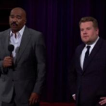 VIDEO: Steve Harvey Hijacks James Corden's Q&A
