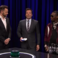 VIDEO: Jimmy Fallon Plays Catchphrase with Joel McHale, Michael Che and Offset Video
