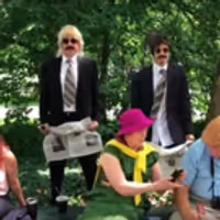 VIDEO: Justin Bieber and Jimmy Fallon 'Musical Photobomb' Fans in Central Park Video