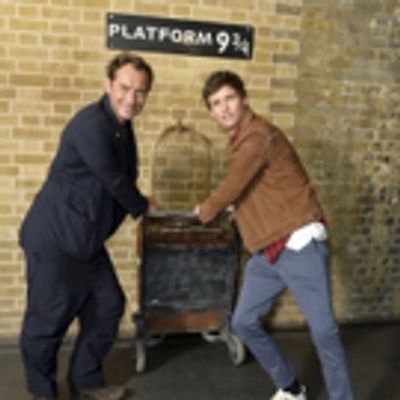 Photo Coverage: See Eddie Redmayne and Jude Law at King&#039;s Cross Station for &#039;Back to Hogwarts&#039; Day