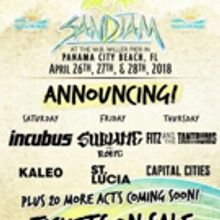 Headliners Announced for SandJam Festival