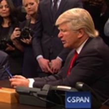 VIDEO: Alec Baldwin's Trump Faces Kanye West in the Oval Office on SNL