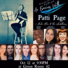 Green Room 42 Hosts AN EVENING WITH PATTI PAGE