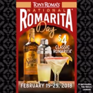 Tony Roma's Shakes Things Up with National Romarita Week