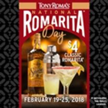 Tony Roma's Shakes Things Up with National Romarita Week