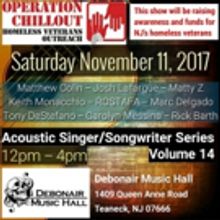 Acoustic Singer/Songwriter Series to Host Operation Chillout Benefit at Debonair Musi