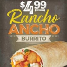 TacoTime Introduces Savory $4.99 Rancho Ancho Burritos