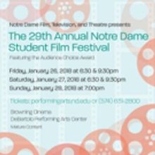 29th Annual ND Student Film Festival to Take Place January 26-28