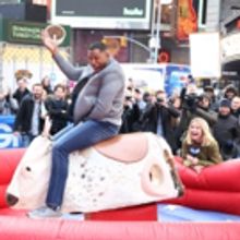 Photo Coverage: GMA DAY Host Michael Strahan Braves Mechanical Bull Ride In Times…