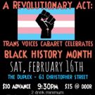 TRANS VOICES CABARET Returns to The Duplex