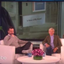 VIDEO: Jimmy Kimmel Moved to Tears After Ellen Degeneres Honors His Son