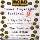 Road Theatre Company Presents Its 9th Annual Summer Playwrights Festival