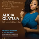 Alicia Olatuja Returns Home To Brooklyn March 10