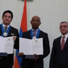 Dean Cain and Montel Williams Receive Presidential Order Of Honor from Armenian…