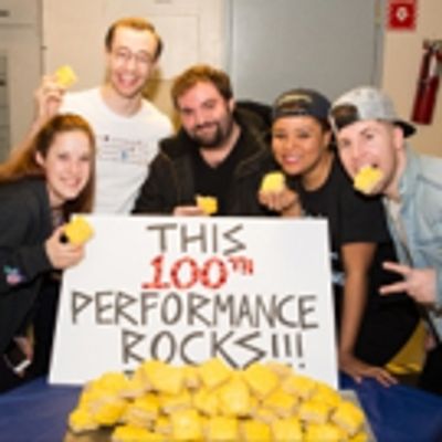 Photo Flash: It&#039;s a Beautiful Bikini Bottom Day! SPONGEBOB SQUAREPANTS Celebrates 100 Performances on Broadway!