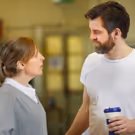 Photo Flash: In Rehearsal With Mel Giedroyc and John Hopkins in MUCH ADO ABOUT…