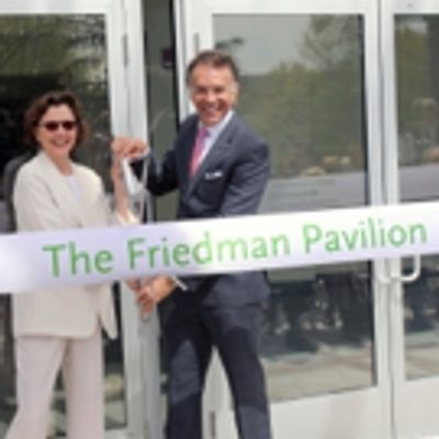 Photo Flash: Annette Bening and Brian Stokes Mitchell Cut Ribbon on New Actors Fund Pavilion