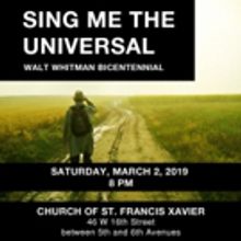 Cecilia Chorus Of NY Presents SING ME THE UNIVERSAL - A Walt Whitman Bicentennial…