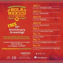 HOLA Mexico Film Festival Celebrates 10th Anniversary with Free Film Screenings at…