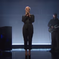 VIDEO: Watch Lily Allen Perform Her New Single THREE On LATE NIGHT WITH SETH MEYERS Video