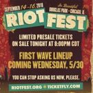 Riot Fest to Pull Back Curtains on 2018 Lineup, Early Bird Presale Tonight