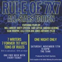 Rule Of 7x7 At The Tank Announces Rule Of 7x7: All-Star Edition