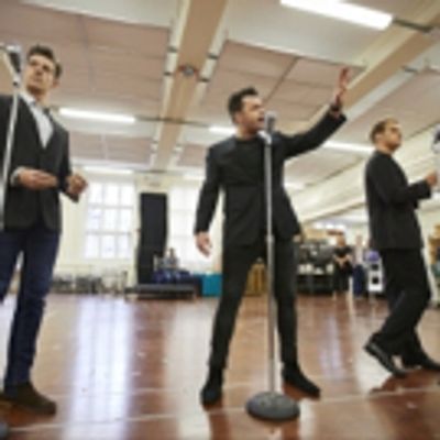 Photo Flash: First Look at Rehearsals for the UK and Ireland Tour of JERSEY BOYS