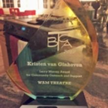 WAM Theatre's Kristen van Ginhoven Wins 2017 Larry Murray Award